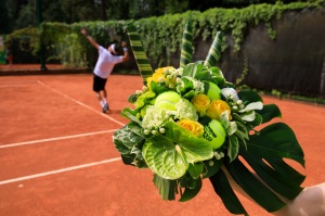 Букет для награждения победителя теннисного турнира